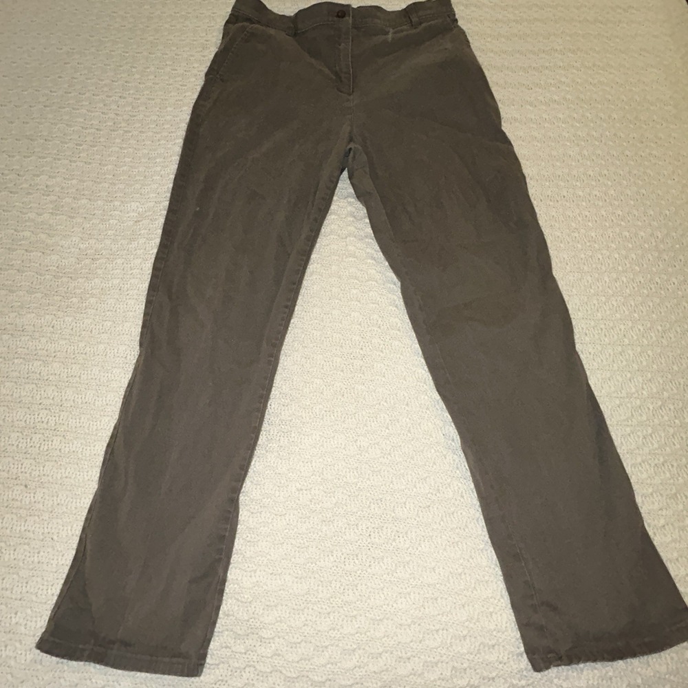 Woolrich Women's Hickory 1003 Cotton Pants Brown 34x32 No‎ Back Pockets